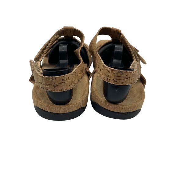 Vionic Amber 44 Sandals Orthaheel Ankle Strap Gold Comfort Cork Womens Size 7 - Picture 3 of 9